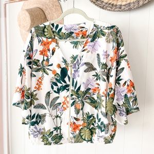 Andrew Marc Tropical Zip-Up Jacket